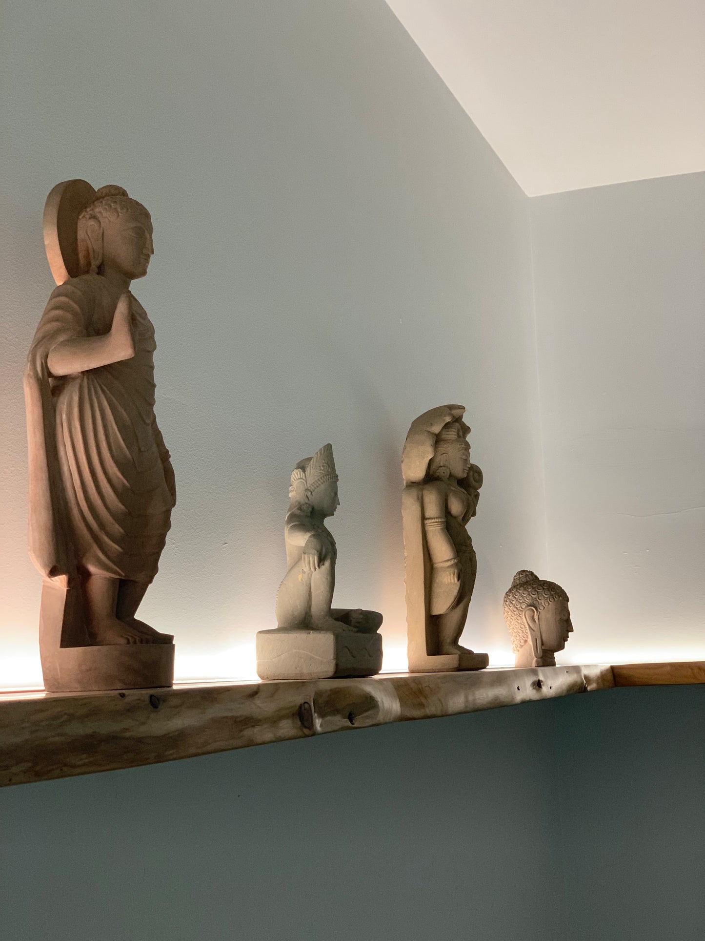 Standing Buddha - Sandstone (Medium, 47cm)