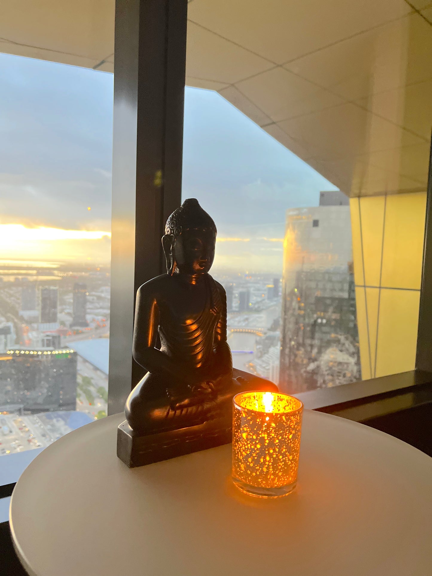 Sitting Buddha - Soft Granite (Medium, 30cm)