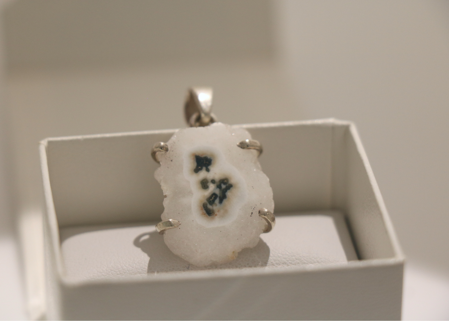 Solar Quartz Pendant (Sterling Silver)