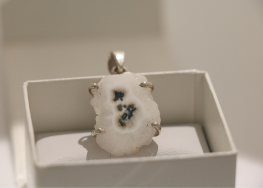 Solar Quartz Pendant (Sterling Silver)