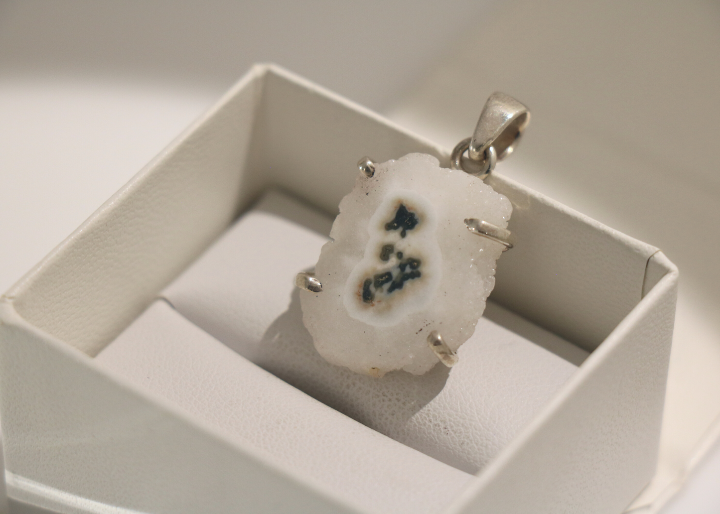 Solar Quartz Pendant (Sterling Silver)
