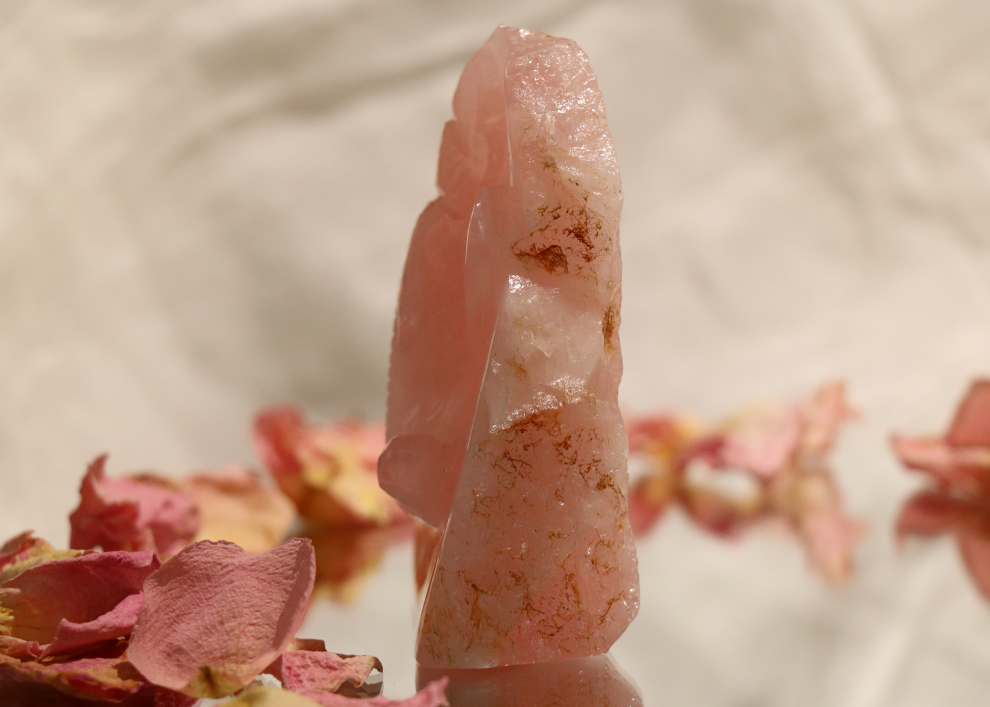 Ganesha Statue - Rose Quartz (Mini, 9cm)