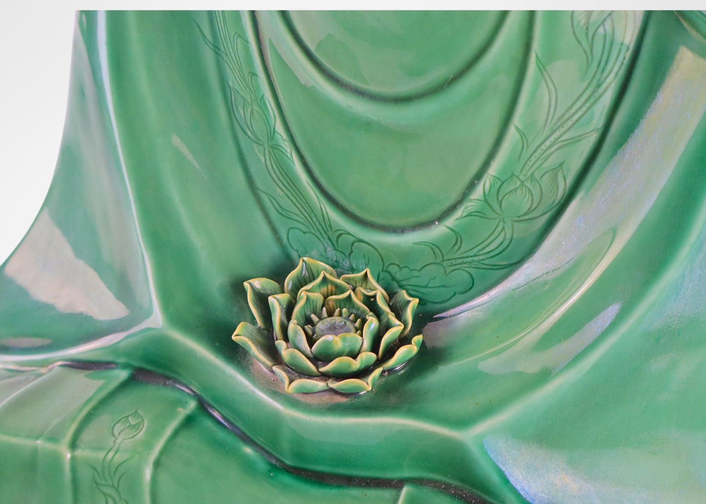 Abstract Buddha - Ceramic (Jade Green)