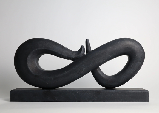 Infinite Flame - Black marble (46 cm)