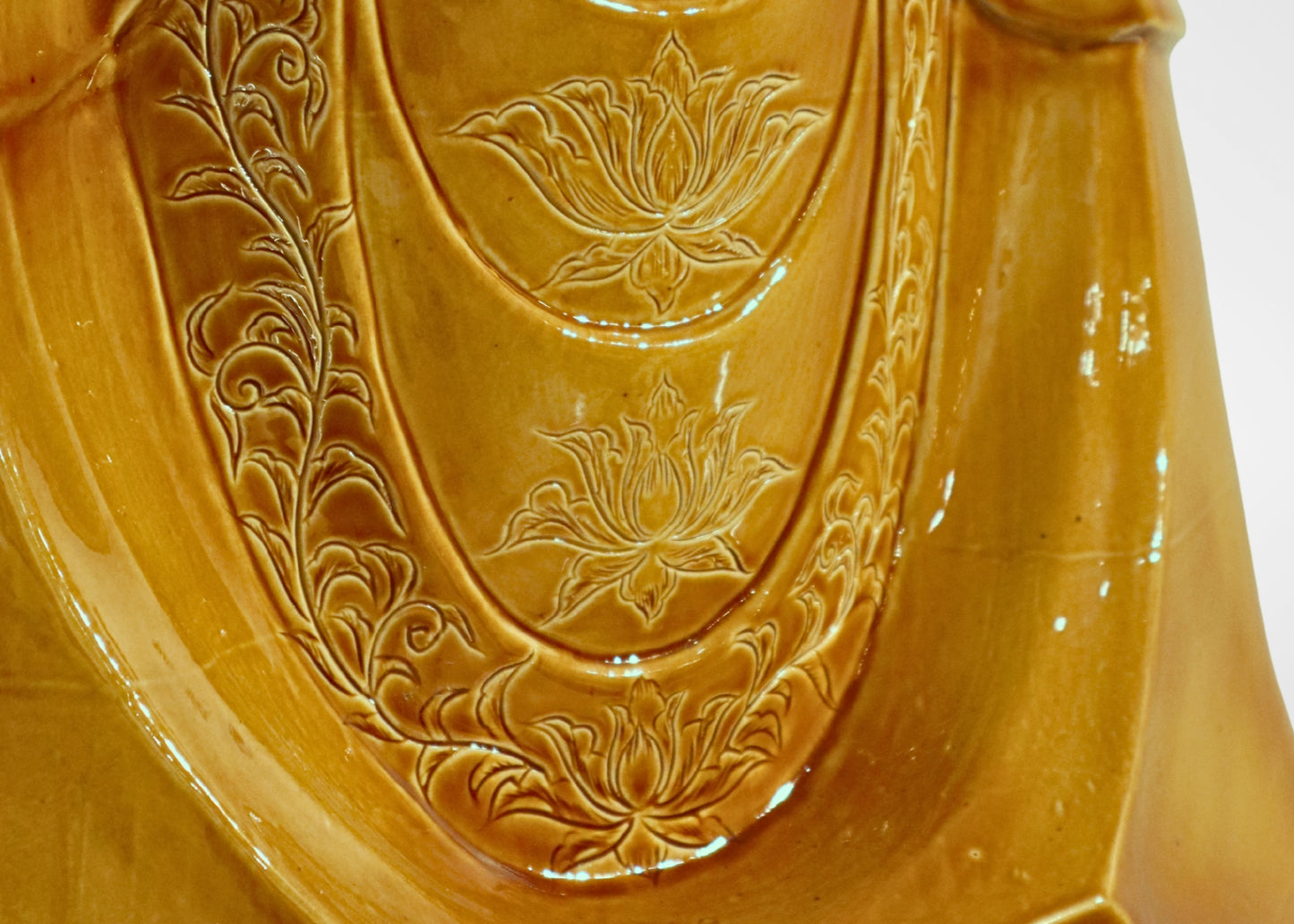 Abstract Buddha - Ceramic (Ochre)