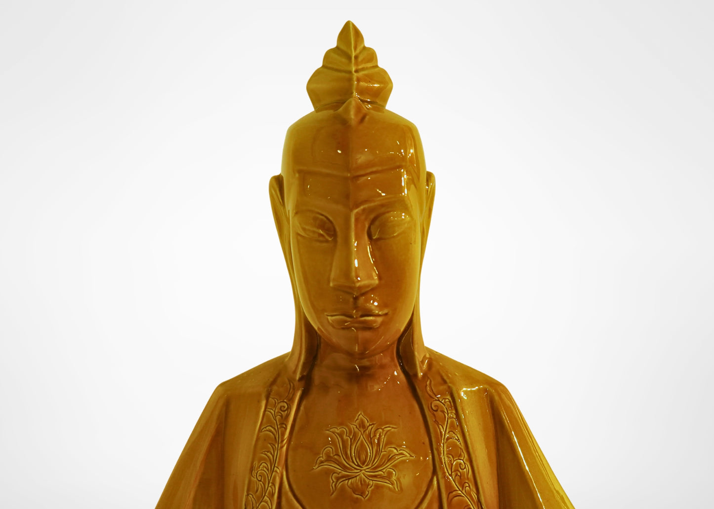 Abstract Buddha - Ceramic (Ochre)