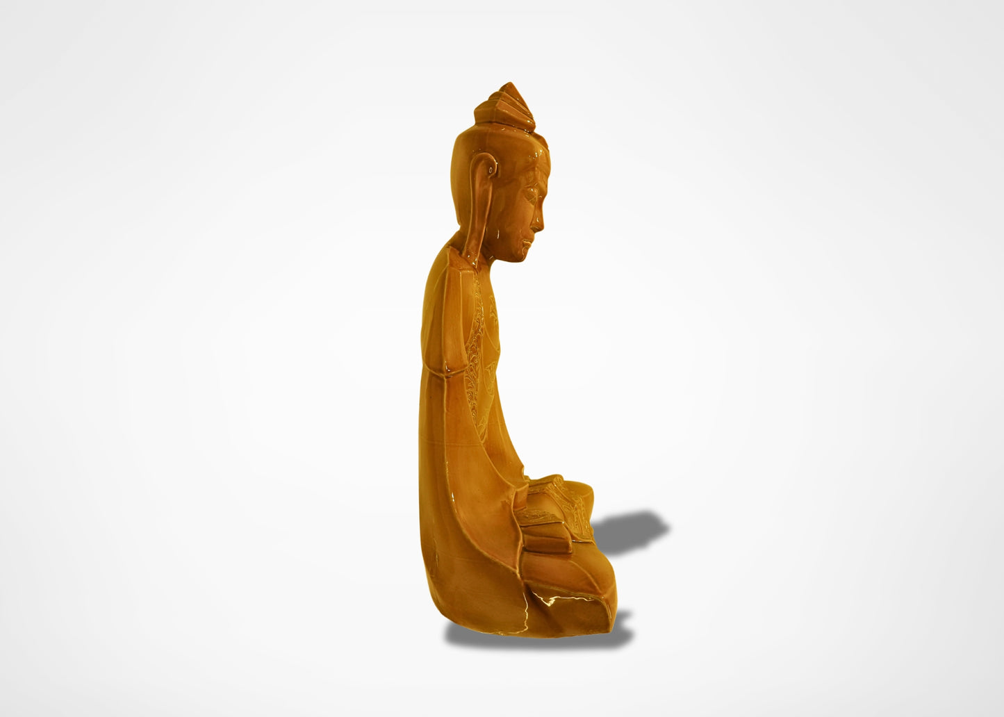 Abstract Buddha - Ceramic (Ochre)