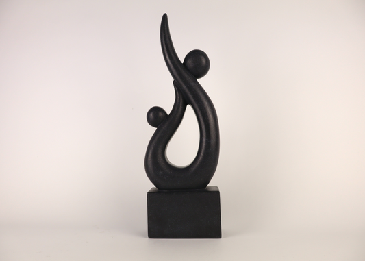 Mother & Child - Black Marble (39 cm)