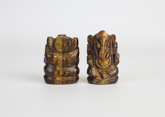 Tiny Tiger Eye Ganesha (3.5 cm)