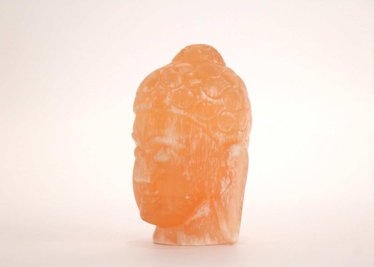 Buddha Head - Orange Selenite