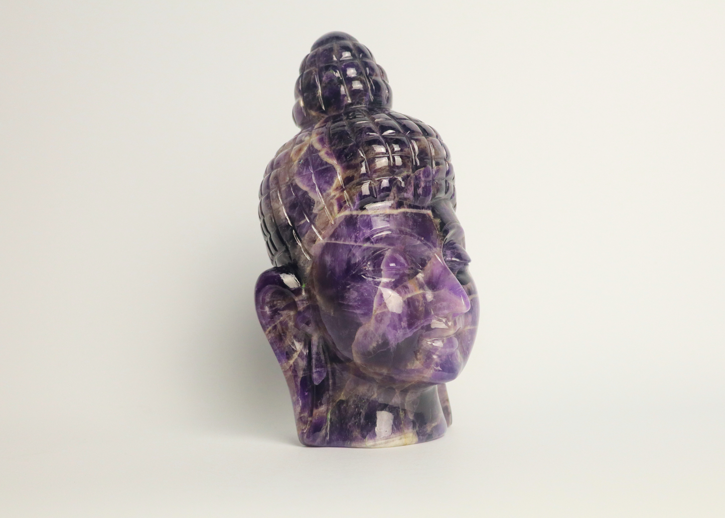 Buddha Head - Amethyst (18cm)