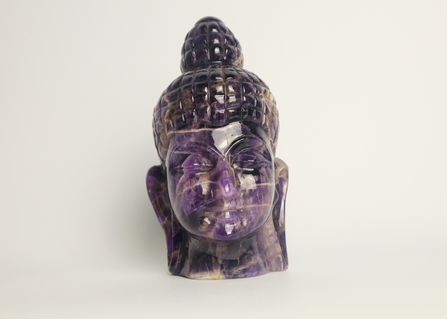 Buddha Head - Amethyst (18cm)