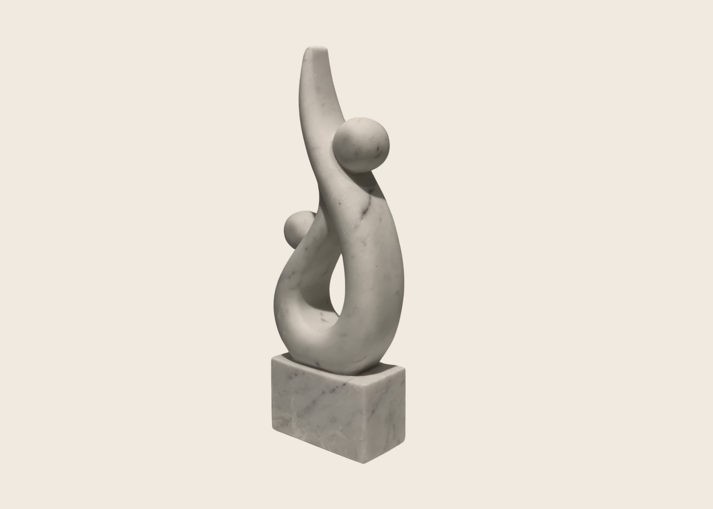 Mother & Child - White Marble (38cm)