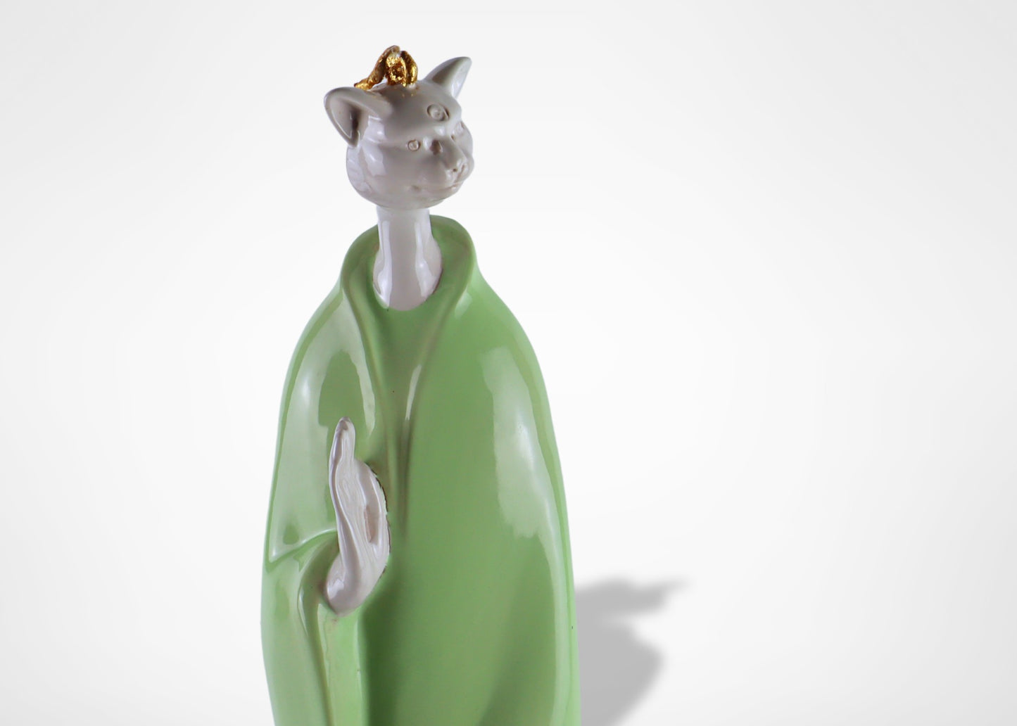 Cat - Ceramic (Tea Green)