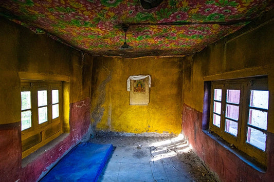 'Old Traditional Ladakhi House in Stok village' - Aman Chotani original print