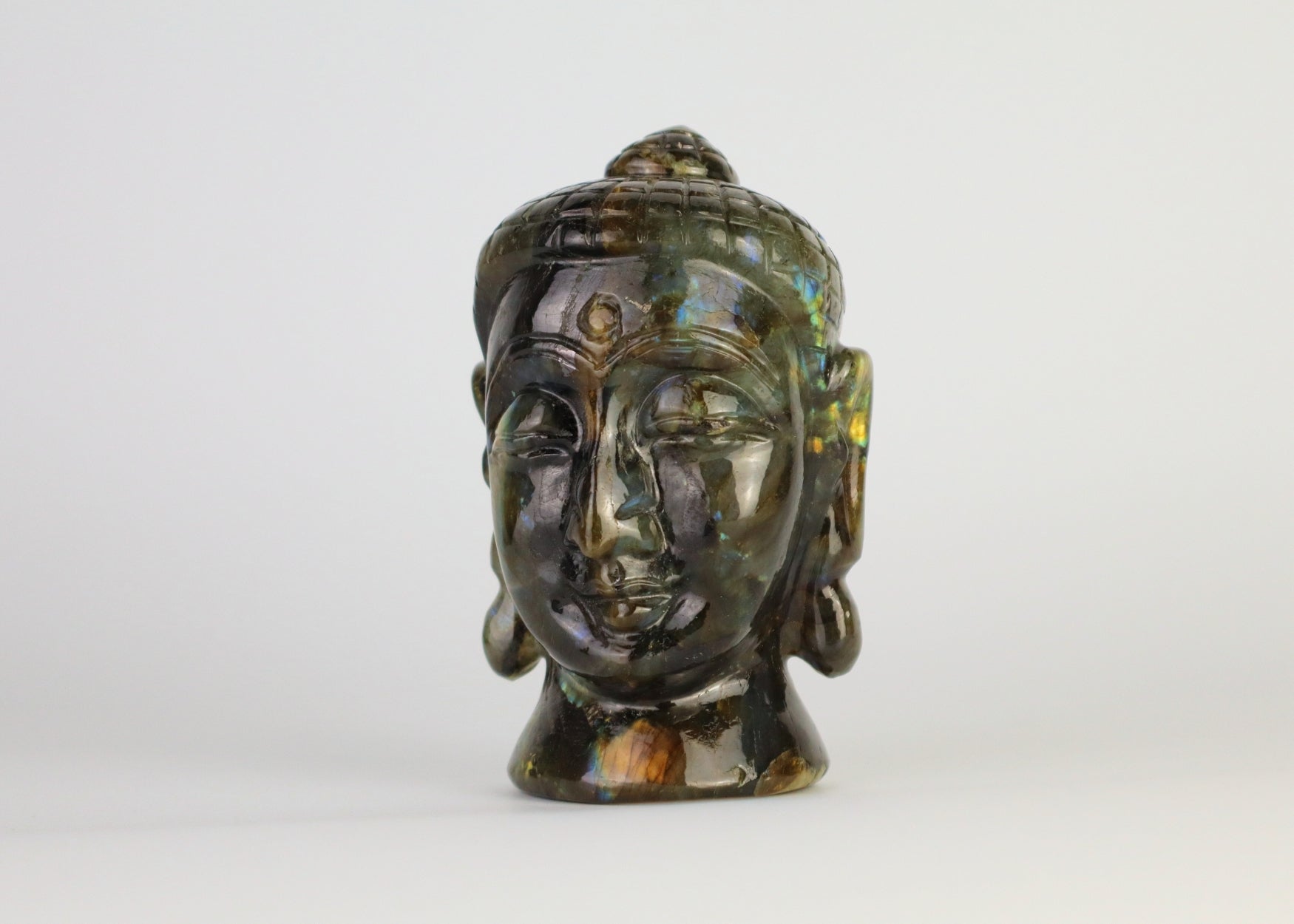 Handmade Labradorite Buddha Statue