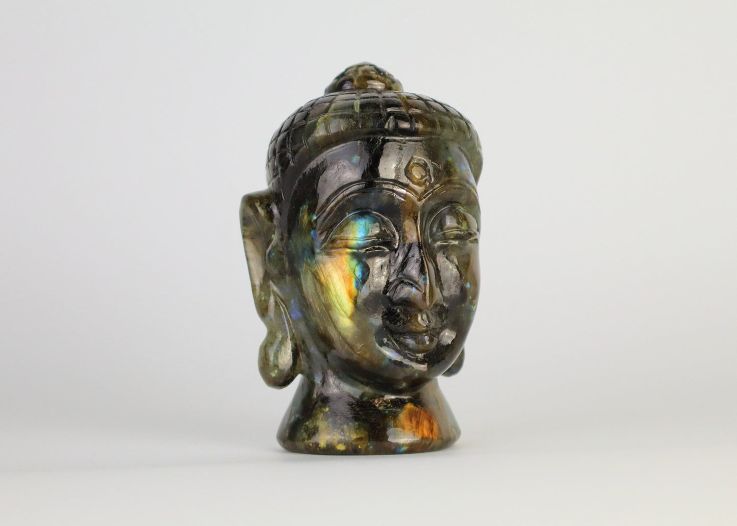 Handmade Labradorite Buddha Statue