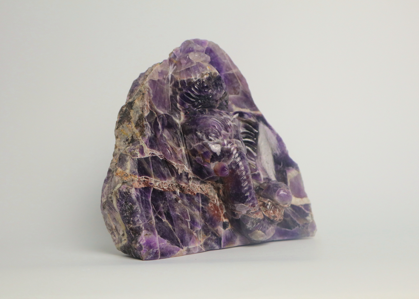 Ganesha Statue - Amethyst (15.5cm)