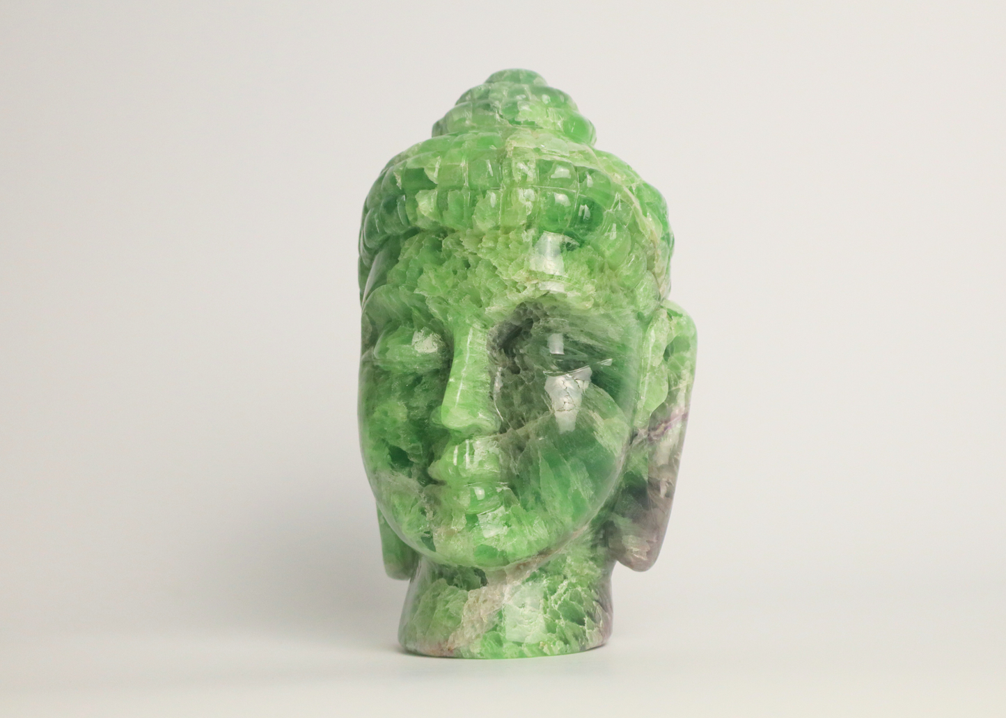 Buddha Head - Rainbow Fluorite  (17.5cm)