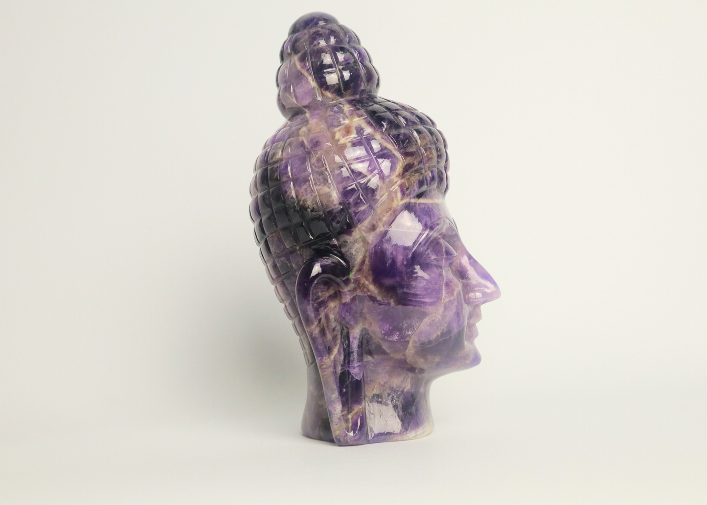 Buddha Head - Amethyst (18cm)