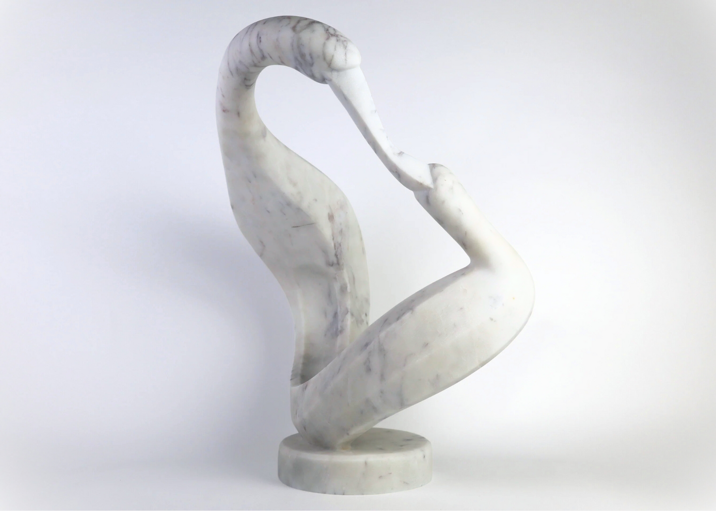 Dance of Cranes - White Marble (48 cm)