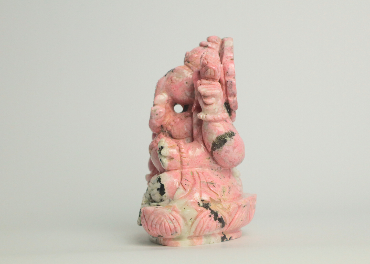 Ganesha Statue - Rhodonite (12cm)