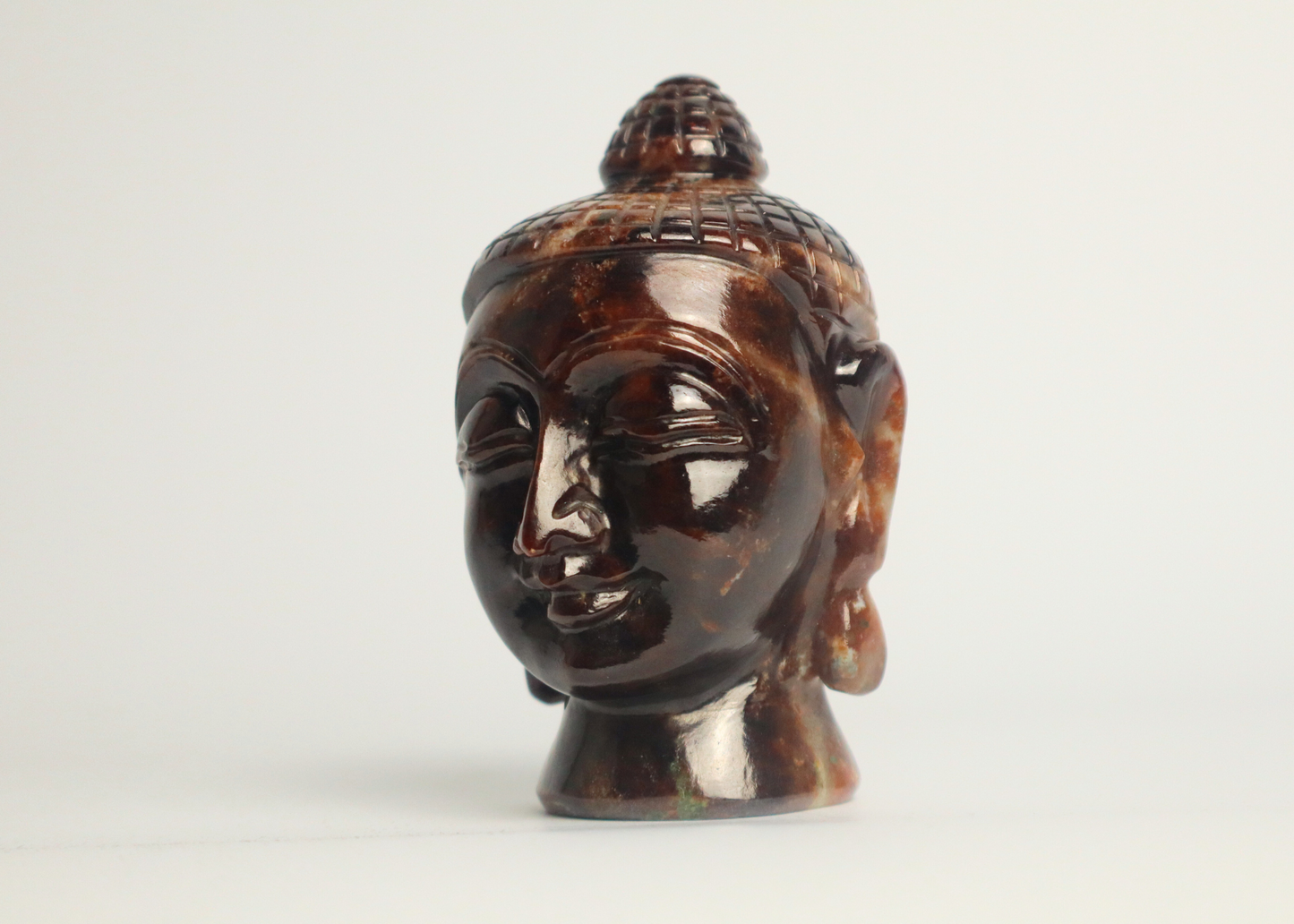 Buddha Head - Hessonite (10cm)