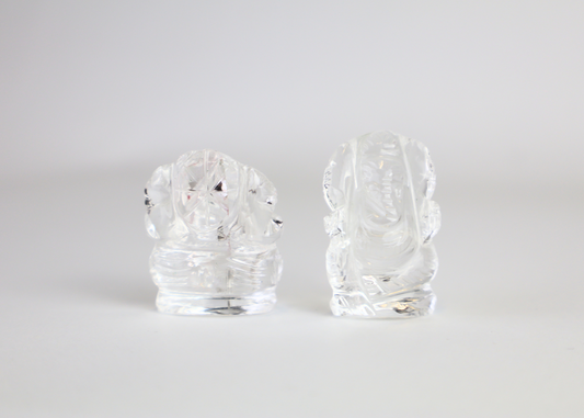 Tiny Clear Quartz Ganesha (3.5 cm)