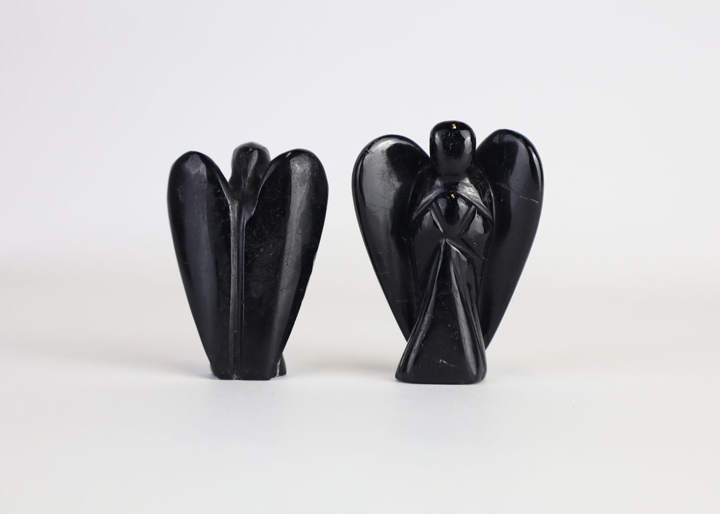 Tiny Black Tourmaline Angel (5 cm)