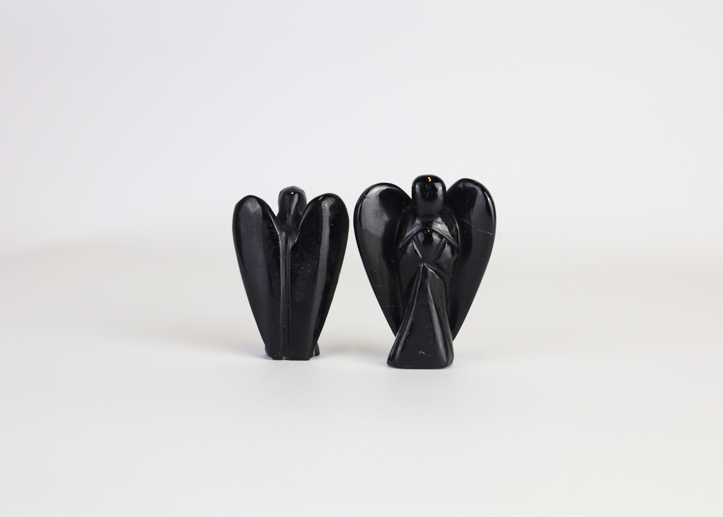 Tiny Black Tourmaline Angel (5 cm)