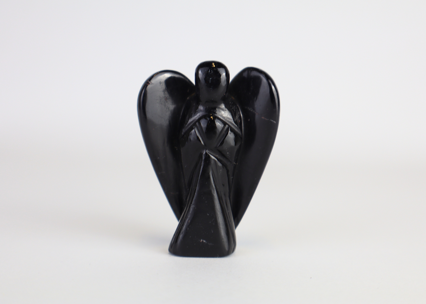 Tiny Black Tourmaline Angel (5 cm)