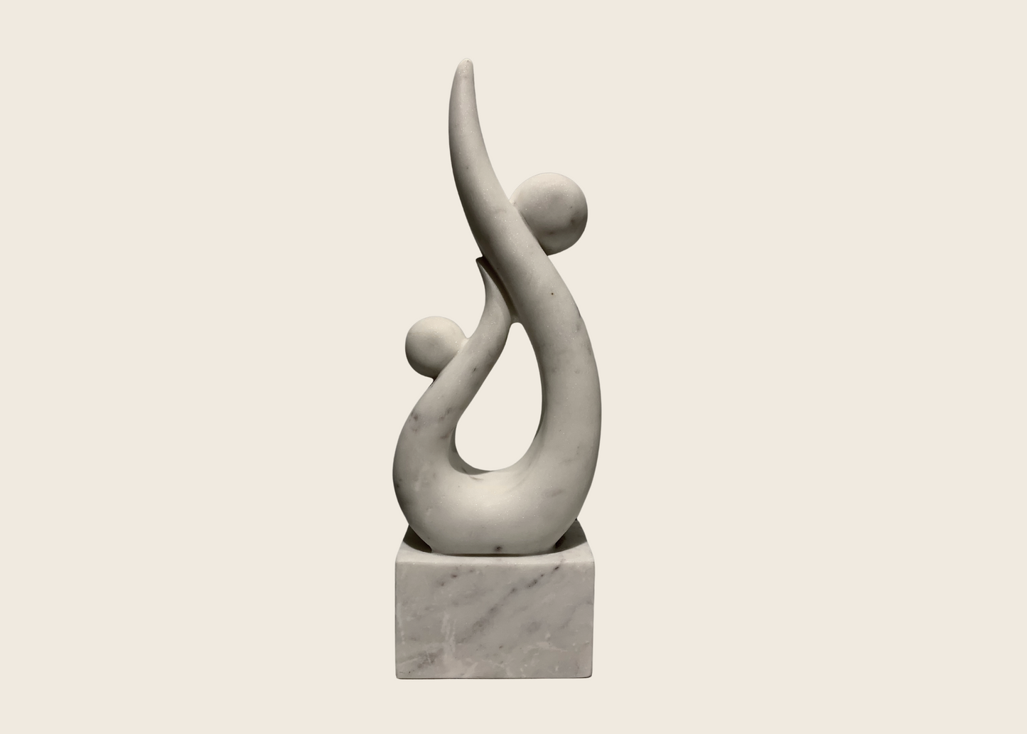 Mother & Child - White Marble (38cm)