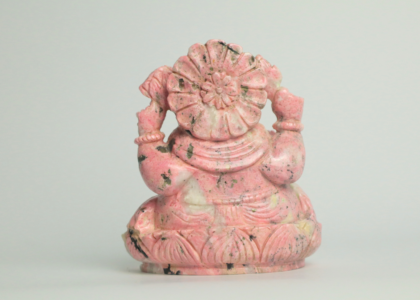 Ganesha Statue - Rhodonite (12cm)