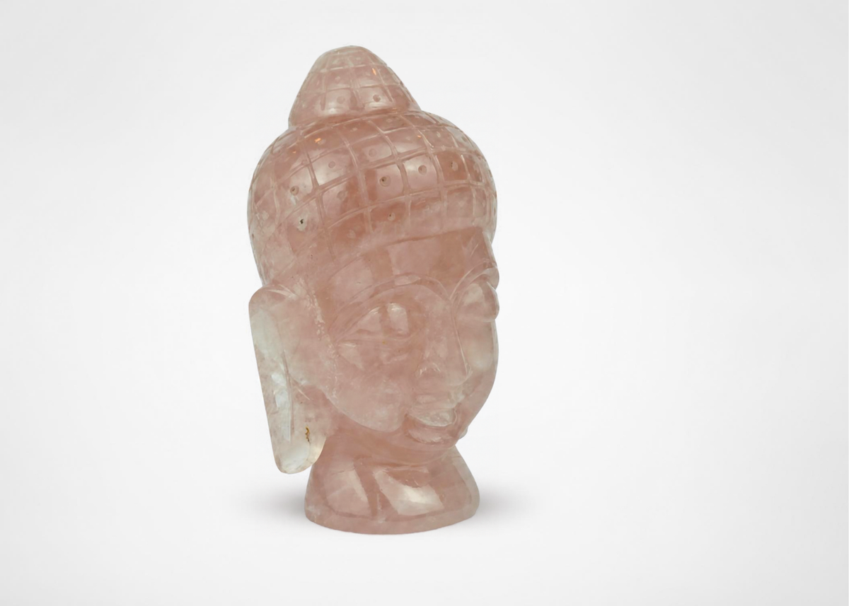 Rose Quartz Buddha Statue