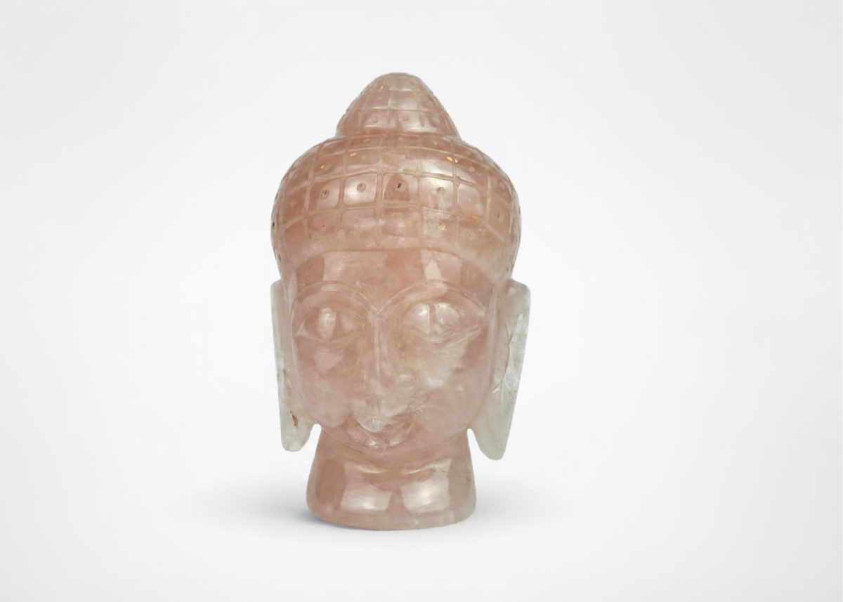 Rose Quartz Buddha Statue
