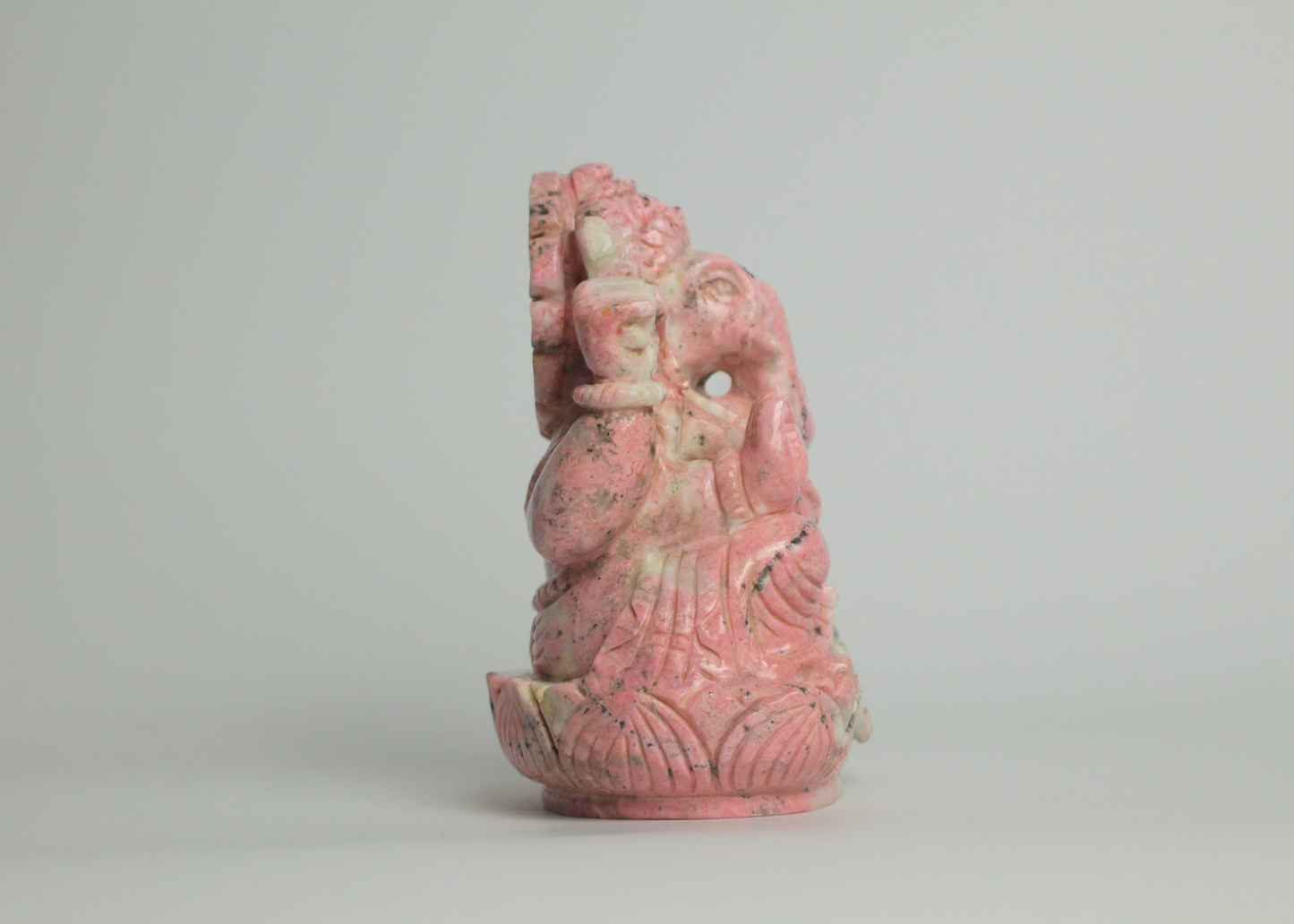 Ganesha Statue - Rhodonite (12cm)