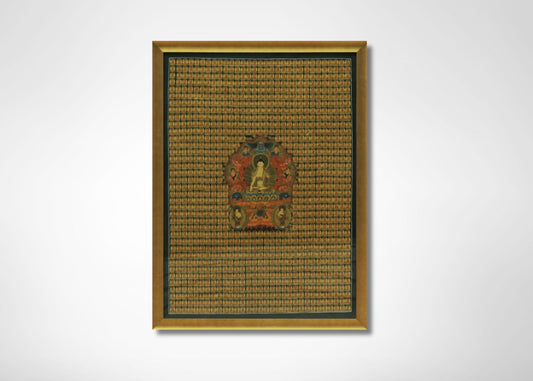 The Thousand Buddhas (Painting - Acrylic on Cotton Cloth)