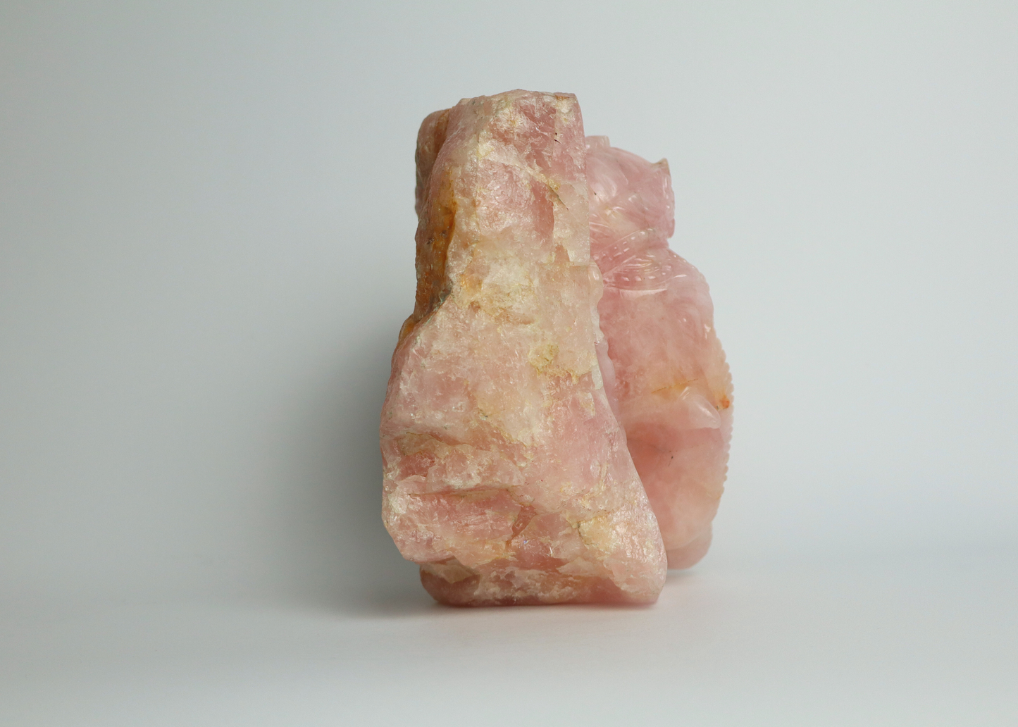 Ganesha Head - Rose Quartz (16cm)