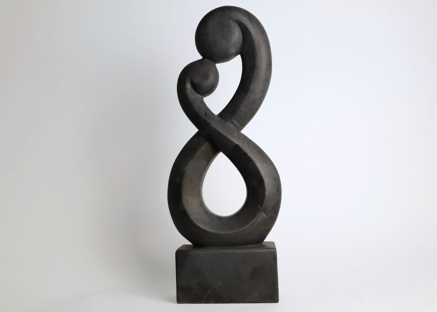 Mother & Child II - Black Marble (49 cm)