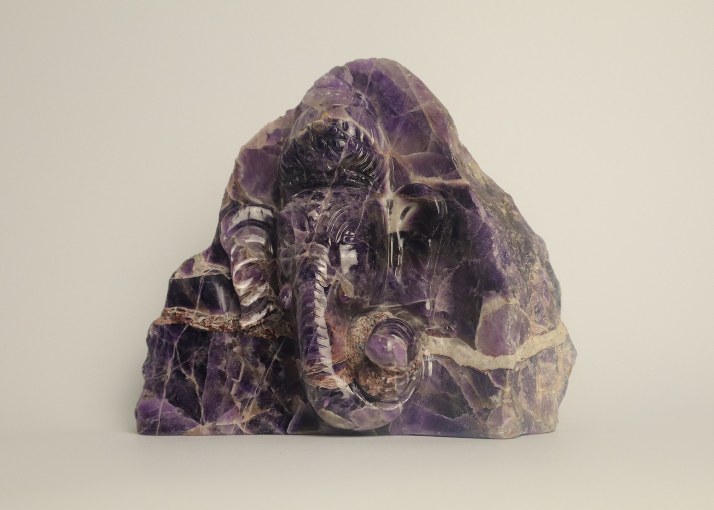 Ganesha Statue - Amethyst (15.5cm)