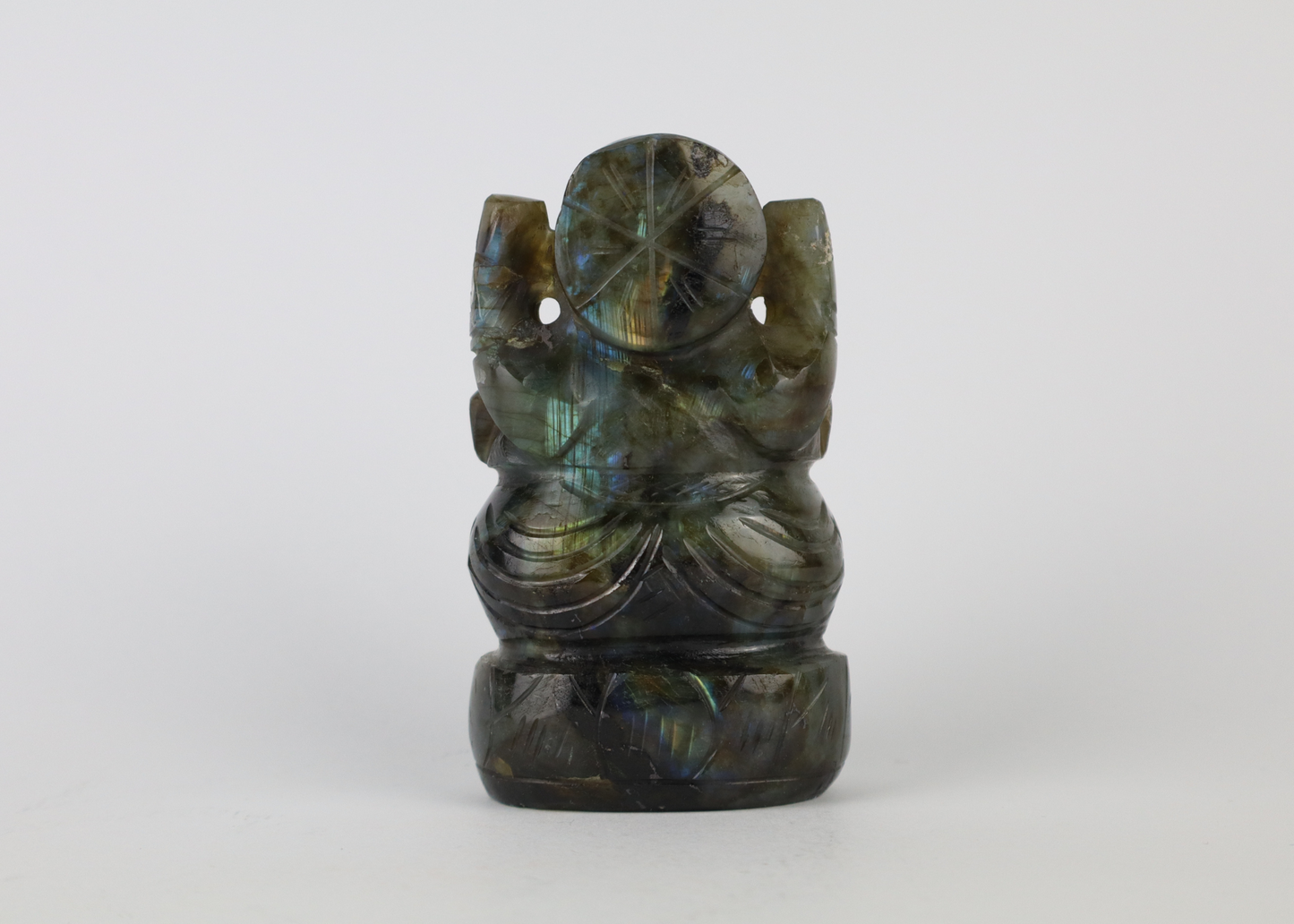 Ganesha Statue - Labradorite (Small, 10 cm)