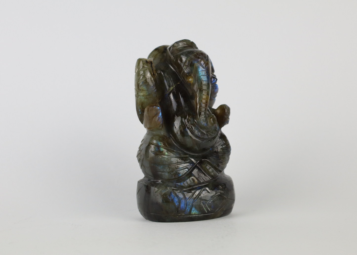 Ganesha Statue - Labradorite (Small, 10 cm)