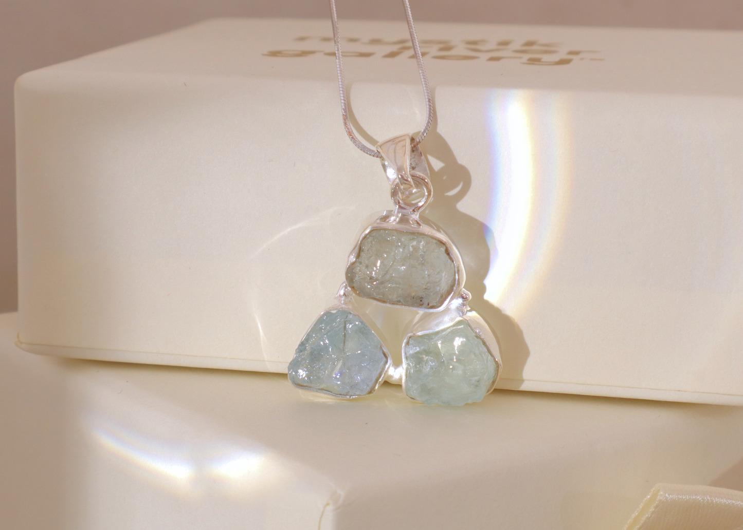 Aquamarine Pendant - Trinity