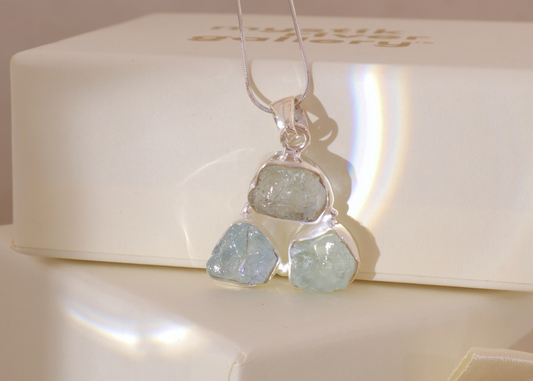 Aquamarine Pendant - Trinity