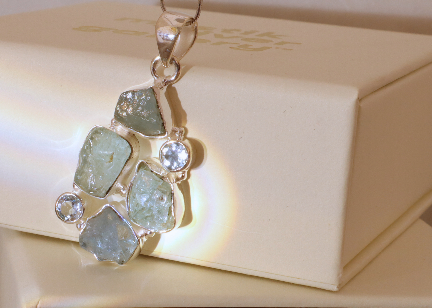 Aquamarine Pendant - Constellation