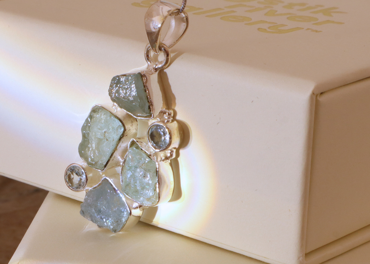 Aquamarine Pendant - Constellation