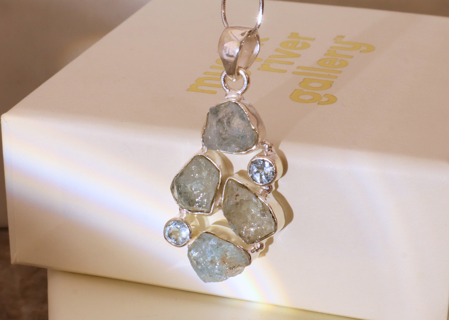 Aquamarine Pendant - Constellation