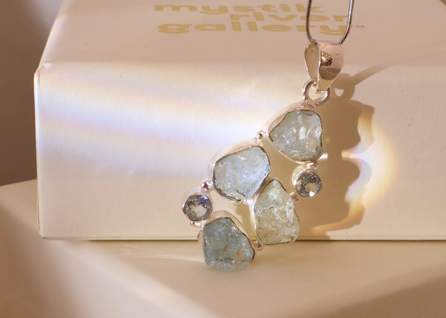 Aquamarine Pendant - Constellation