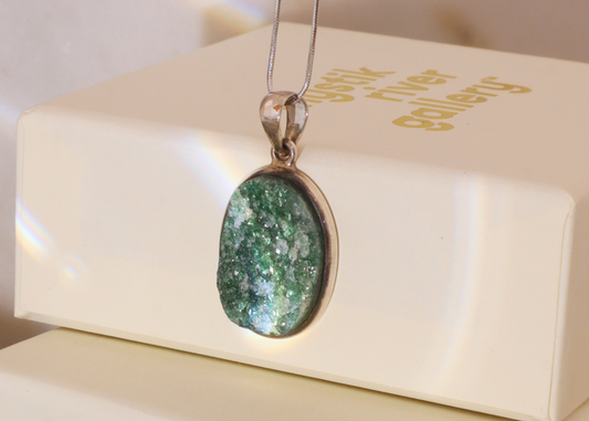 Green Aventurine Pendant - Oval (Small)