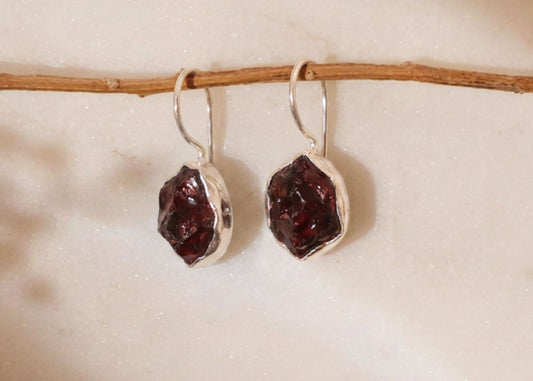 Hessonite Garnet Earrings